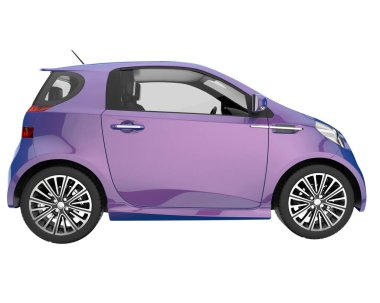 Modern car isolated on white background. 3d rendering - illustration