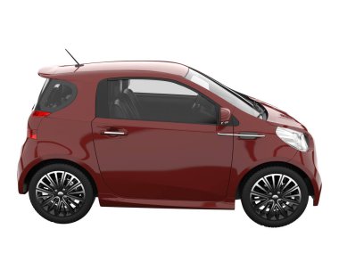 Modern car isolated on white background. 3d rendering - illustration