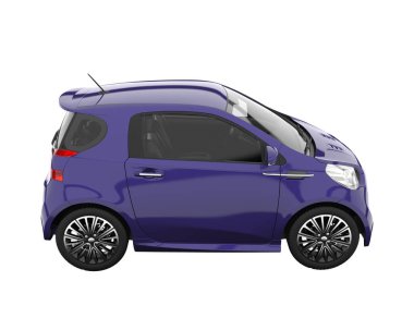 Modern car isolated on white background. 3d rendering - illustration