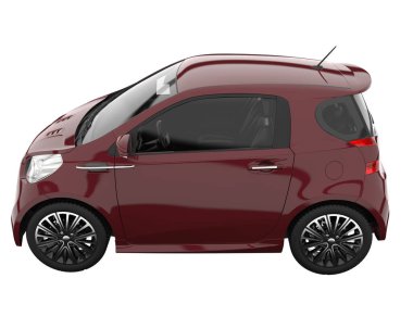 Modern car isolated on white background. 3d rendering - illustration