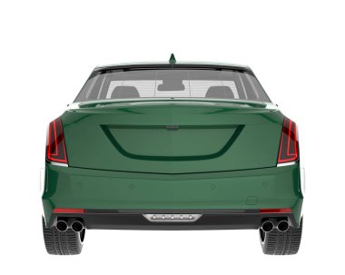 Modern car isolated on white background. 3d rendering - illustration