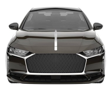 Modern car isolated on white background. 3d rendering - illustration