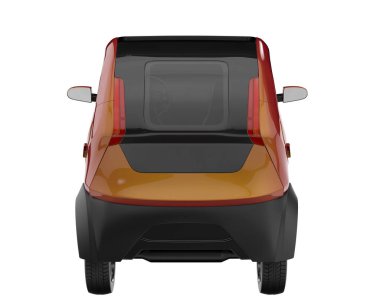 Modern car isolated on white background. 3d rendering - illustration