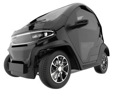 Modern car isolated on white background. 3d rendering - illustration