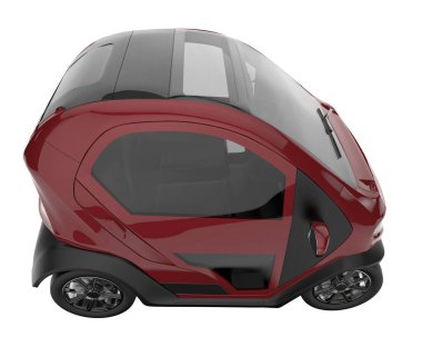 Modern car isolated on white background. 3d rendering - illustration