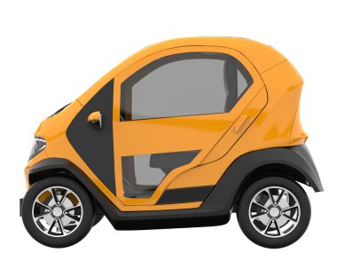 Modern car isolated on white background. 3d rendering - illustration