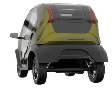 Modern car isolated on white background. 3d rendering - illustration