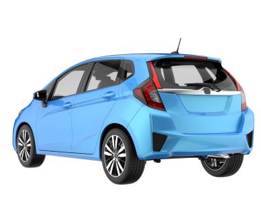 Modern car isolated on white background. 3d rendering - illustration