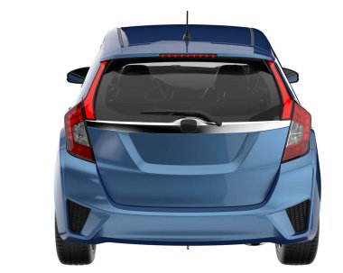 Modern car isolated on white background. 3d rendering - illustration