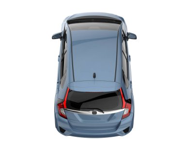 Modern car isolated on white background. 3d rendering - illustration