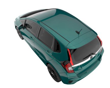 Modern car isolated on white background. 3d rendering - illustration