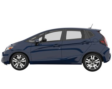 Modern car isolated on white background. 3d rendering - illustration