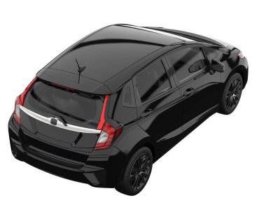 Modern car isolated on white background. 3d rendering - illustration