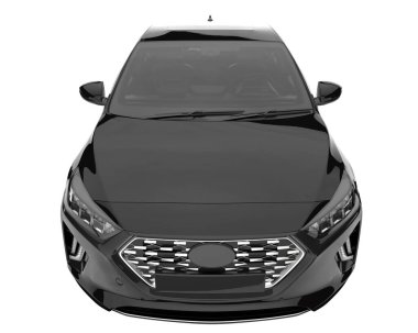 Modern car isolated on white background. 3d rendering - illustration