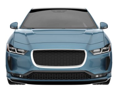 Modern car isolated on white background. 3d rendering - illustration