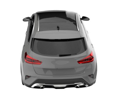 Modern car isolated on white background. 3d rendering - illustration