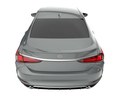 Modern car isolated on white background. 3d rendering - illustration