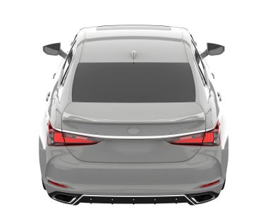 Modern car isolated on white background. 3d rendering - illustration