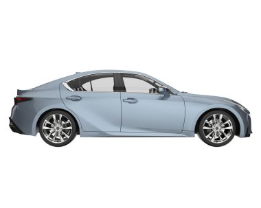 Modern car isolated on white background. 3d rendering - illustration