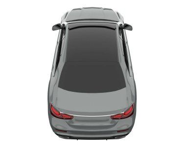 Modern car isolated on white background. 3d rendering - illustration