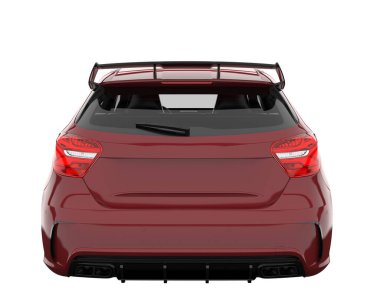 Modern car isolated on white background. 3d rendering - illustration