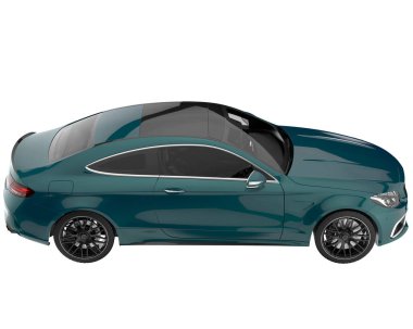 Modern car isolated on white background. 3d rendering - illustration