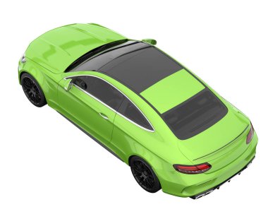 Modern car isolated on white background. 3d rendering - illustration