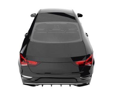 Modern car isolated on white background. 3d rendering - illustration