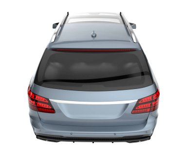 Modern car isolated on white background. 3d rendering - illustration