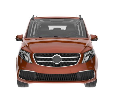 Modern car isolated on white background. 3d rendering - illustration