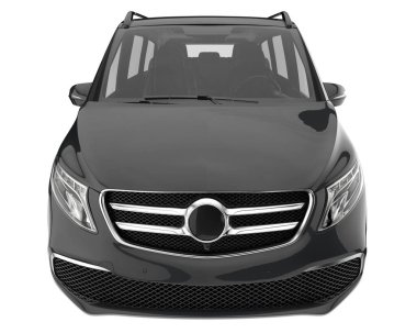 Modern car isolated on white background. 3d rendering - illustration