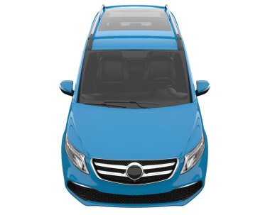 Modern car isolated on white background. 3d rendering - illustration