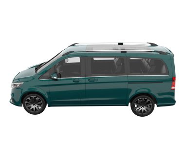 Modern car isolated on white background. 3d rendering - illustration