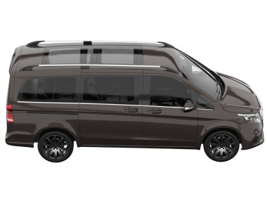 Modern car isolated on white background. 3d rendering - illustration