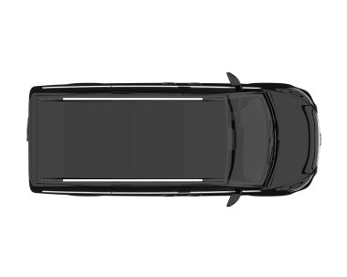 Modern car isolated on white background. 3d rendering - illustration