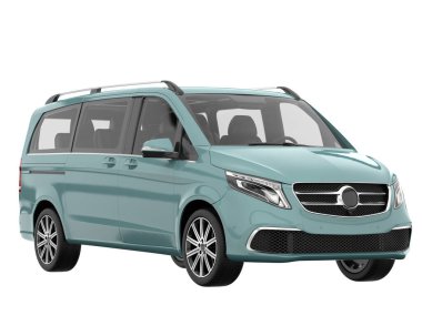 Modern car isolated on white background. 3d rendering - illustration