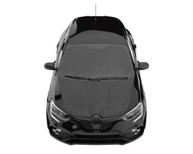 Modern car isolated on white background. 3d rendering - illustration