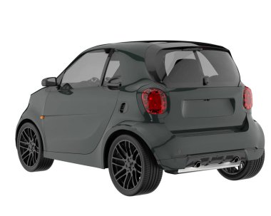 Modern car isolated on white background. 3d rendering - illustration