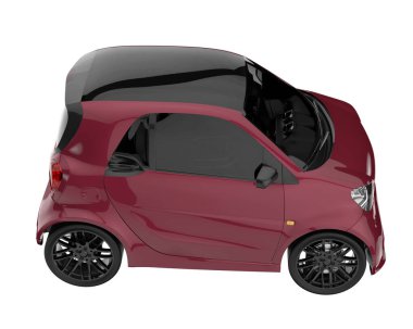 Modern car isolated on white background. 3d rendering - illustration
