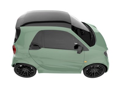Modern car isolated on white background. 3d rendering - illustration