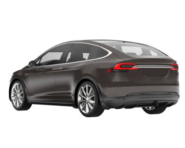 Modern car isolated on white background. 3d rendering - illustration