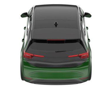 Modern car isolated on white background. 3d rendering - illustration