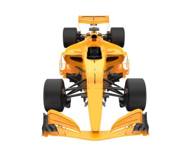 Race car isolated on white background. 3d rendering - illustration