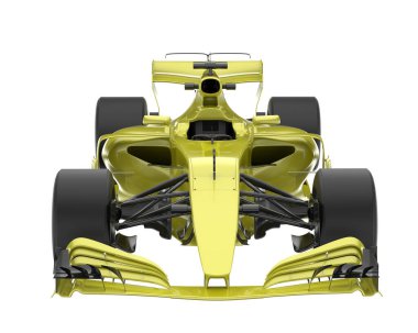 Race car isolated on white background. 3d rendering - illustration