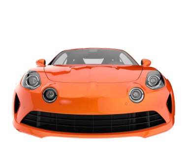 Sport car isolated on white background. 3d rendering - illustration