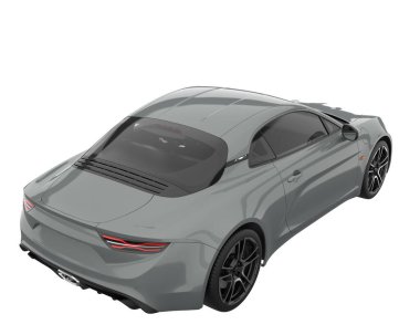 Sport car isolated on white background. 3d rendering - illustration