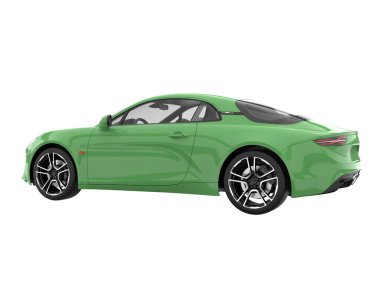 Sport car isolated on white background. 3d rendering - illustration