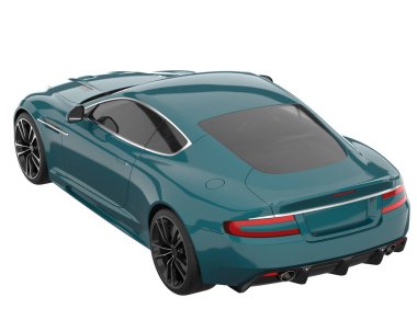 Sport car isolated on white background. 3d rendering - illustration