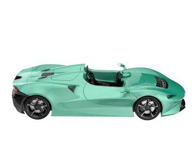 Sport car isolated on white background. 3d rendering - illustration