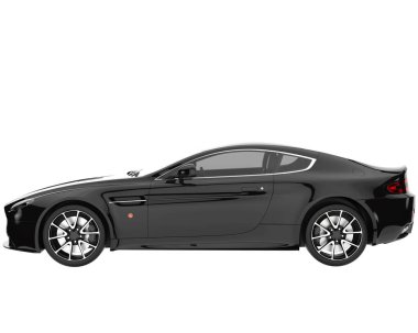 Sport car isolated on white background. 3d rendering - illustration